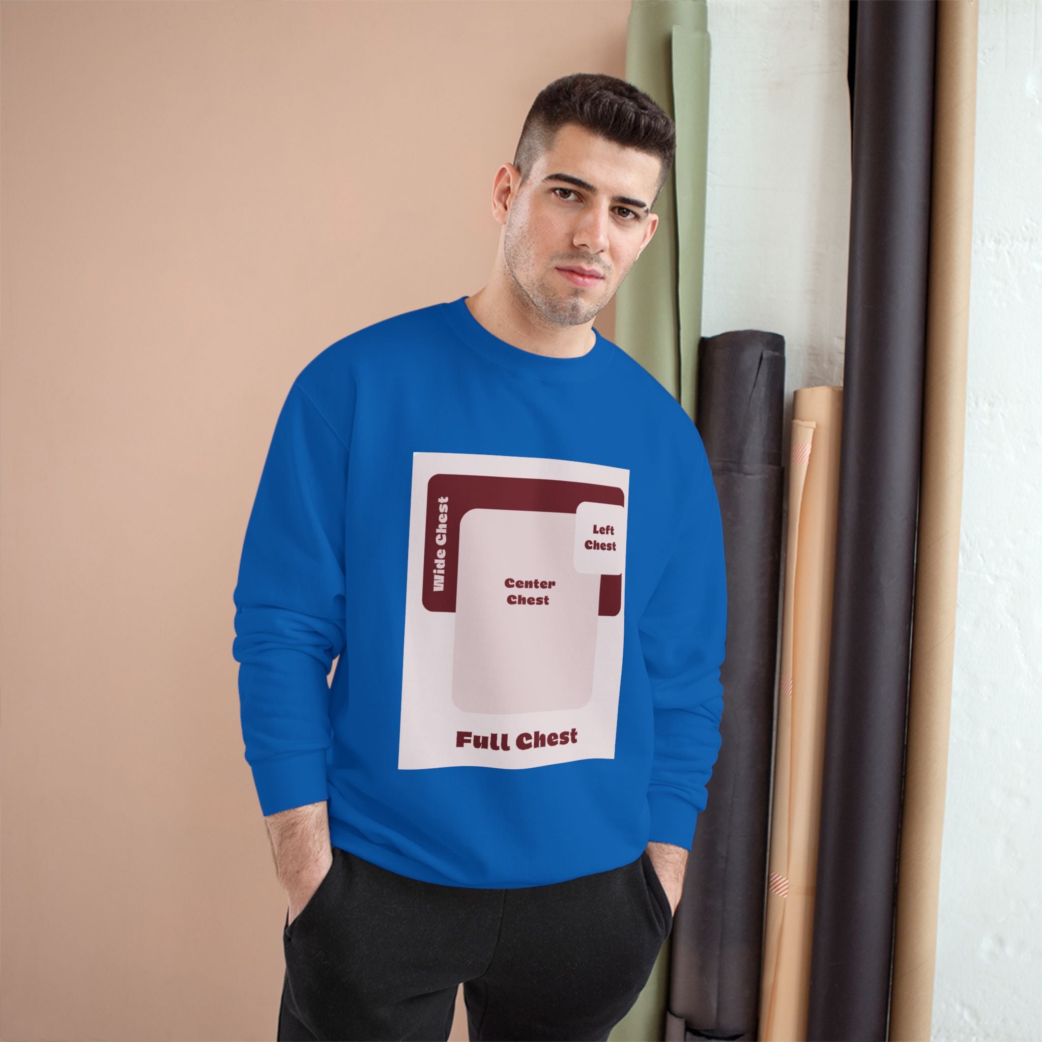 Customizable Champion S600 Crewneck Sweatshirt DTG Print