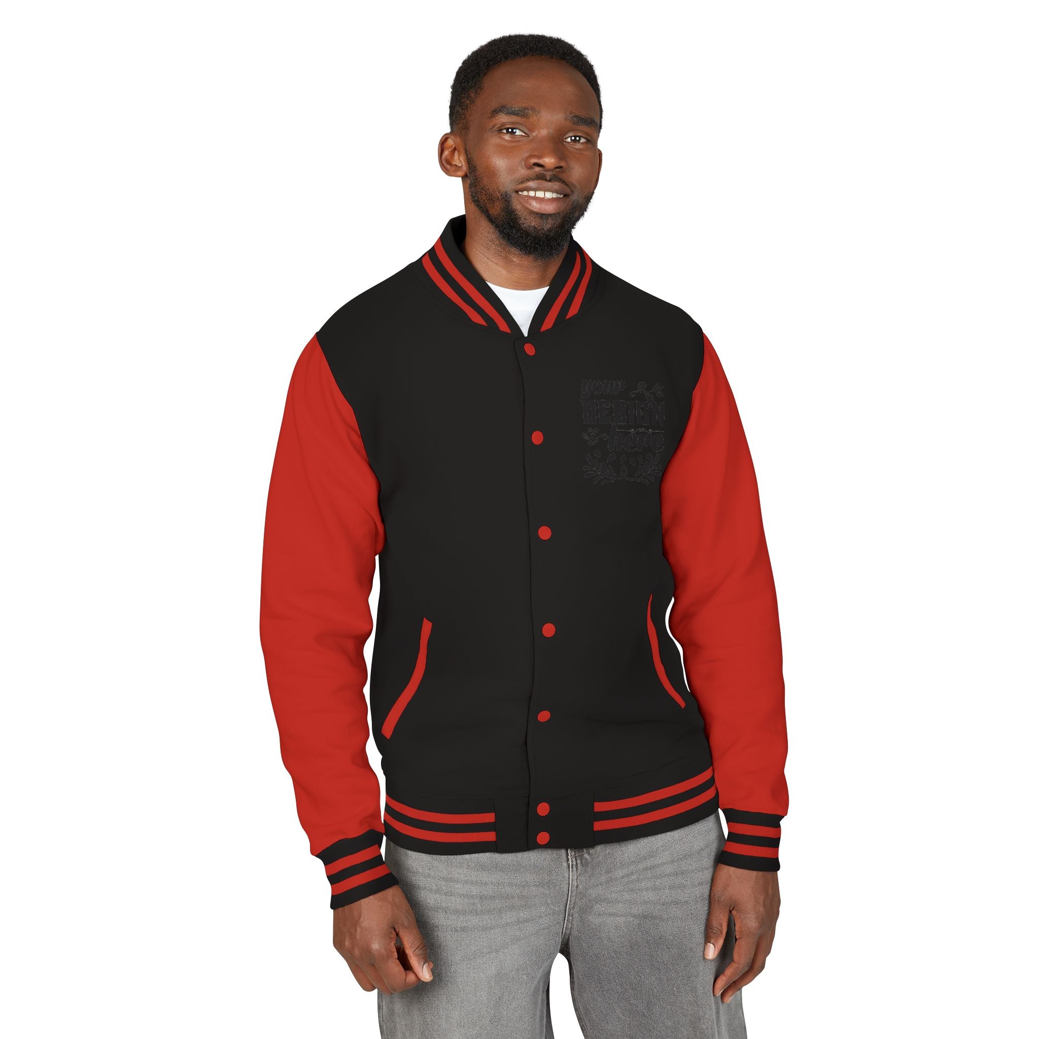 Customizable AWDis JH043 Unisex Heavyweight Letterman Jacket