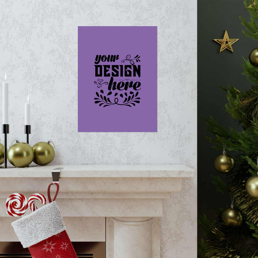 Customizable Matte Vertical Poster Print on Museum Grade Archival Paper