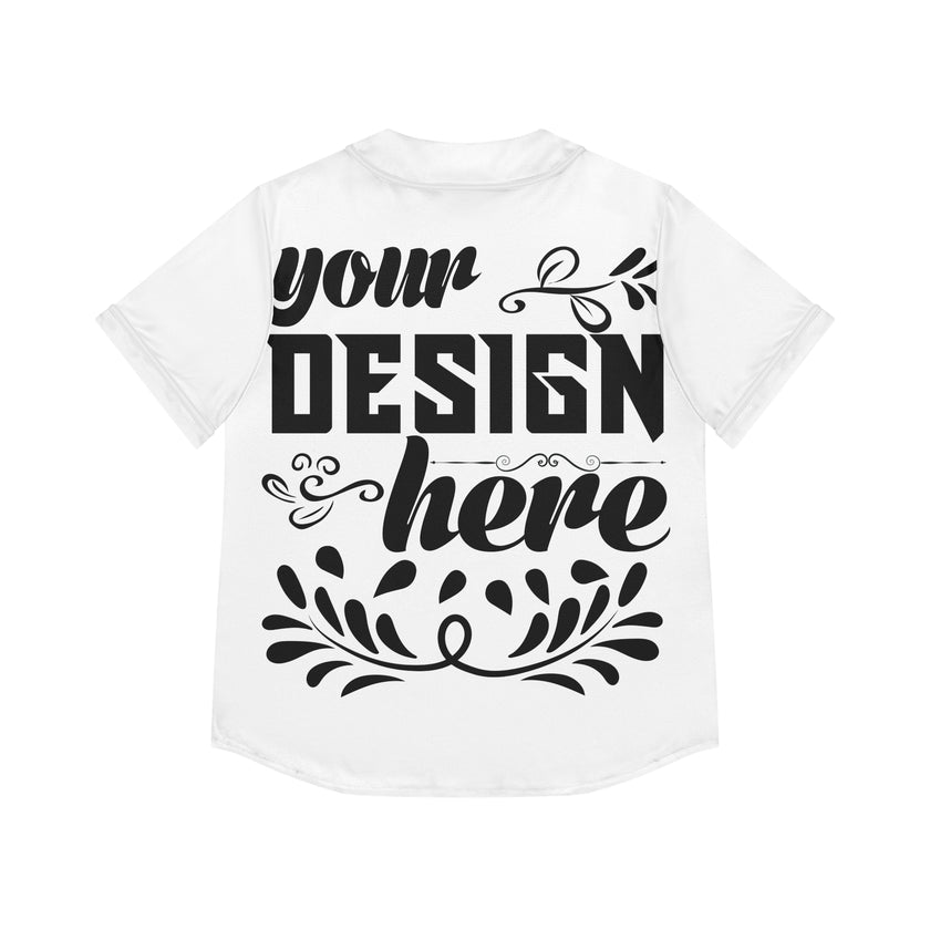 Customizable Womens Baseball Jersey Moisture Wicking Button Front