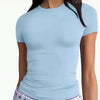 Nameria Milk Silk Blend Slim Fit Short Sleeve T-Shirt