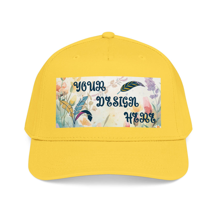 Customizable OTTO 31-069 Mid Profile 5 Panel Baseball Cap