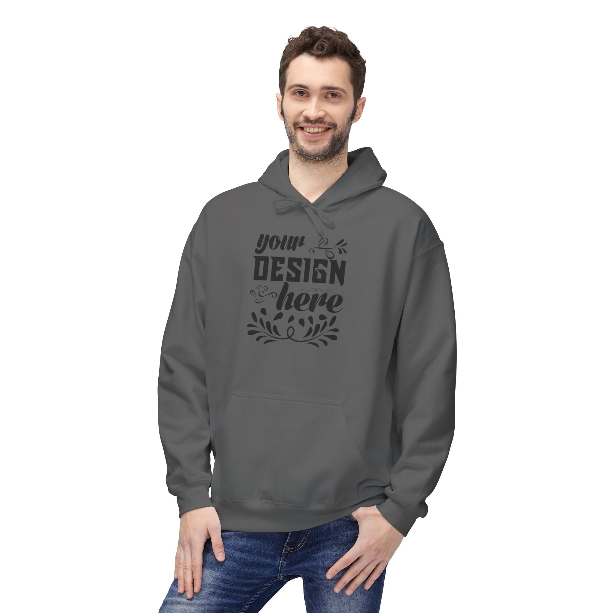 Customizable Gildan SF500 Unisex Midweight Softstyle Fleece Hoodie