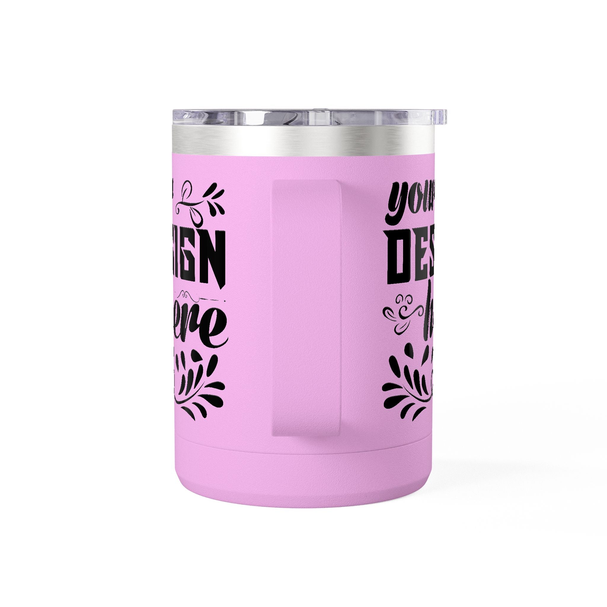 Customizable Polar Camel 15oz Stainless Steel Coffee Mug Tumbler Lid