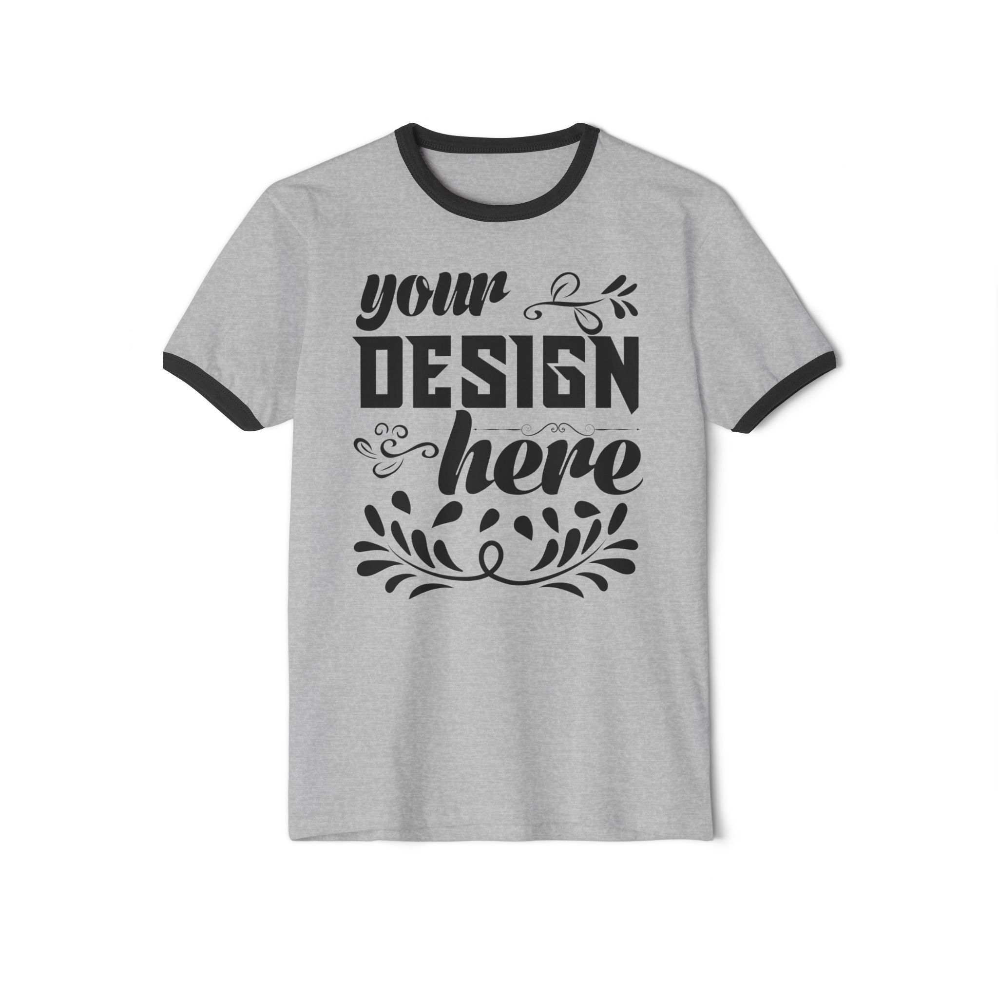 Customizable Next Level 3604 Unisex Cotton Ringer T-Shirt Classic