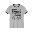 Customizable Next Level 3604 Unisex Cotton Ringer T-Shirt Classic