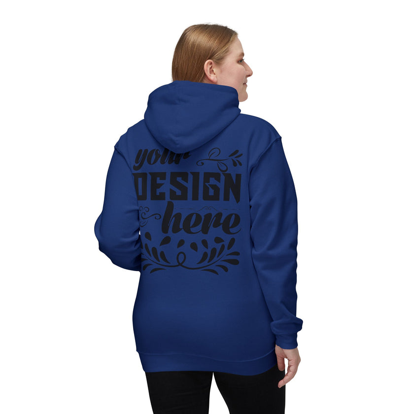 Customizable Bayside 960 Unisex Heavyweight Hooded Sweatshirt Made in US