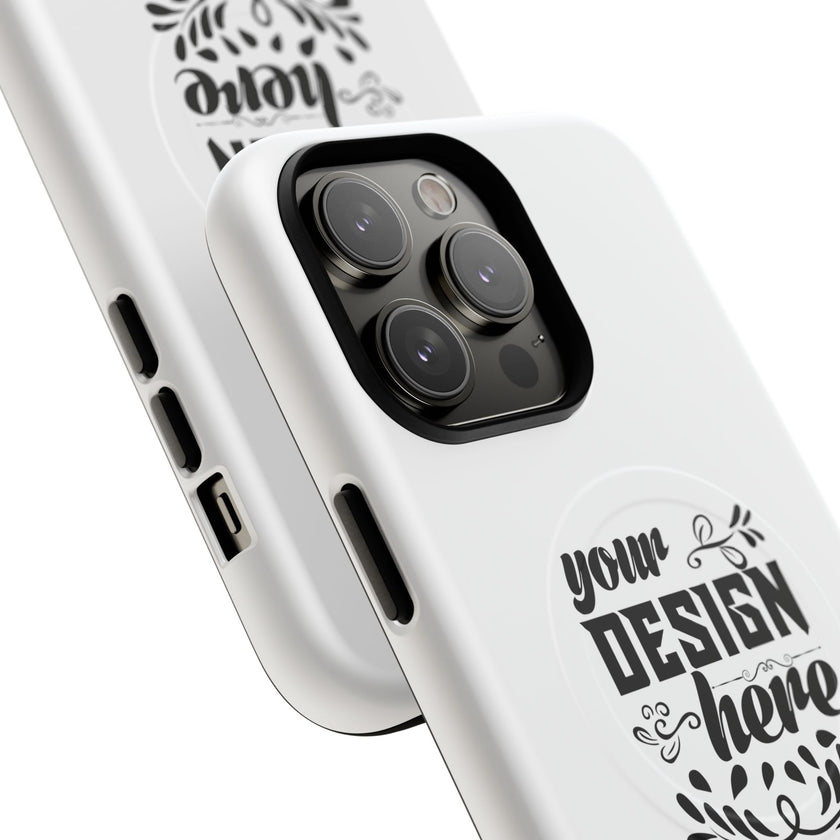 Customizable Tough Magnetic Phone Case Dual Layer Polycarbonate TPU Liner