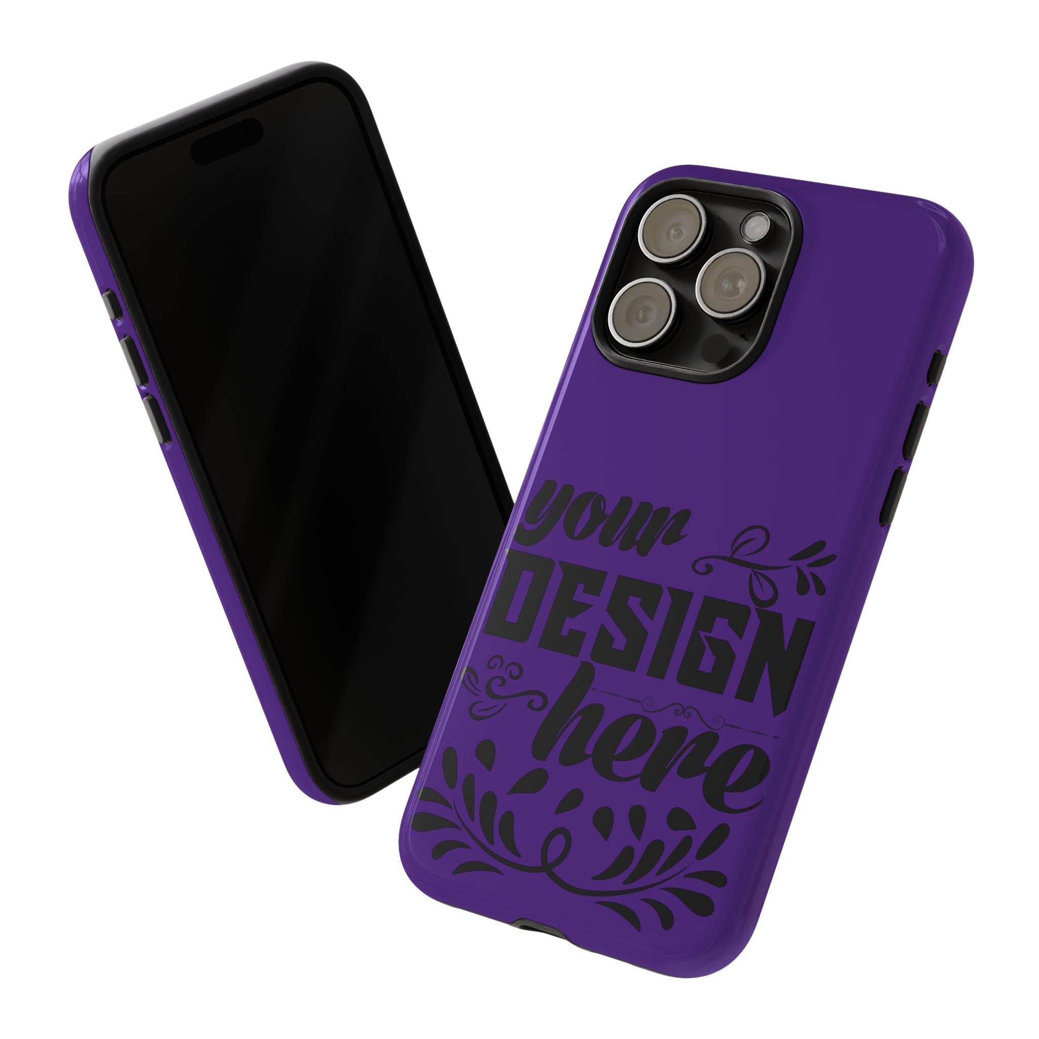 Customizable Tough Dual Layer Phone Case Polycarbonate TPU Liner Protective
