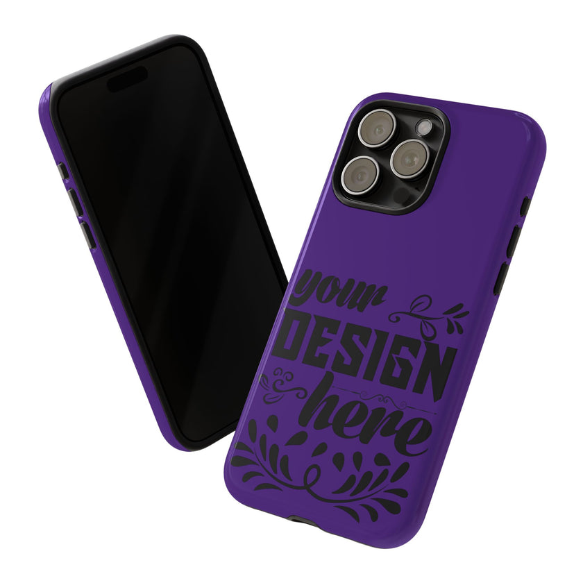 Customizable Tough Dual Layer Phone Case Polycarbonate TPU Liner Protective