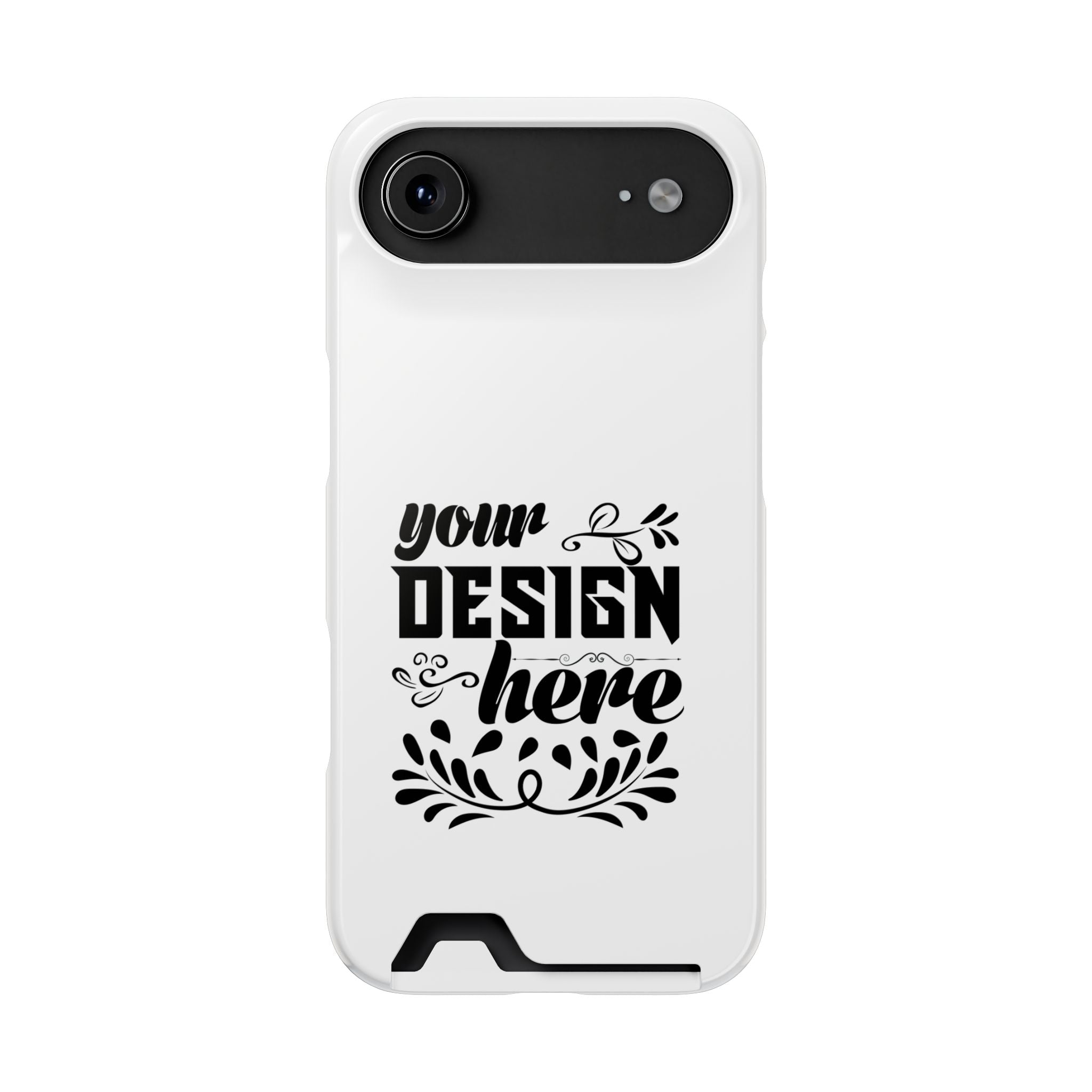 Customizable Polycarbonate Phone Case With Card Holder MagSafe Compatible