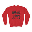 Customizable Gildan 18000B Youth Heavy Blend Crewneck Sweatshirt