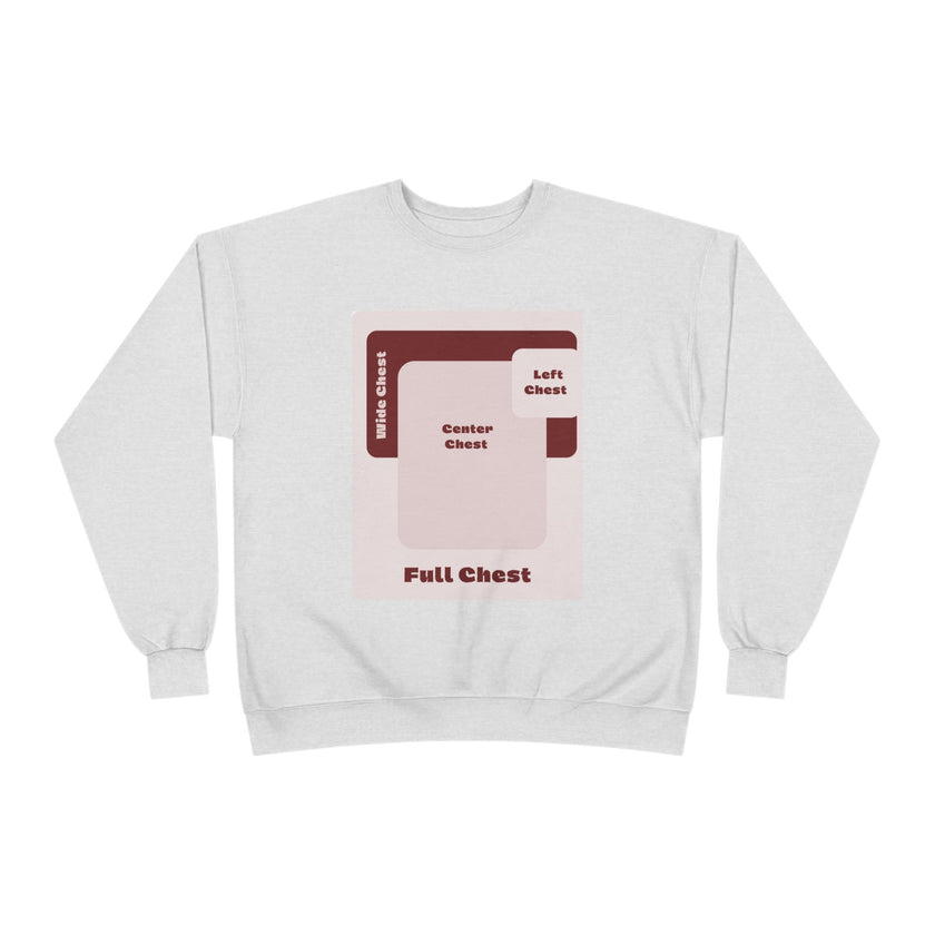 Customizable Unisex Hanes P160 EcoSmart Crewneck Sweatshirt Custom Print
