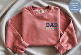 Unisex Garment-Dyed Sweatshirt with Dad Mode Embroidery