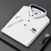 Nameria Loose Fit Embroidered Mercerized Cotton Blend Polo Shirt