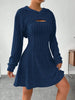 Nameria Square Neck A-Line Dress Set Hooded Top and Tank Dress