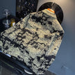 Nameria Camouflage Embroidered Denim Jacket with Lapel Collar