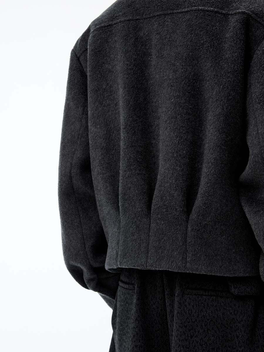 Nameria Unisex Cashmere Blend Zip Wool Jacket