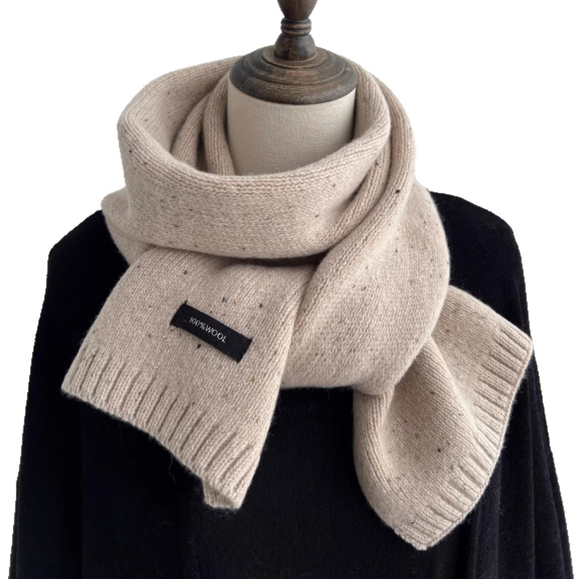 Nameria Merino Wool Knitted Winter Scarf