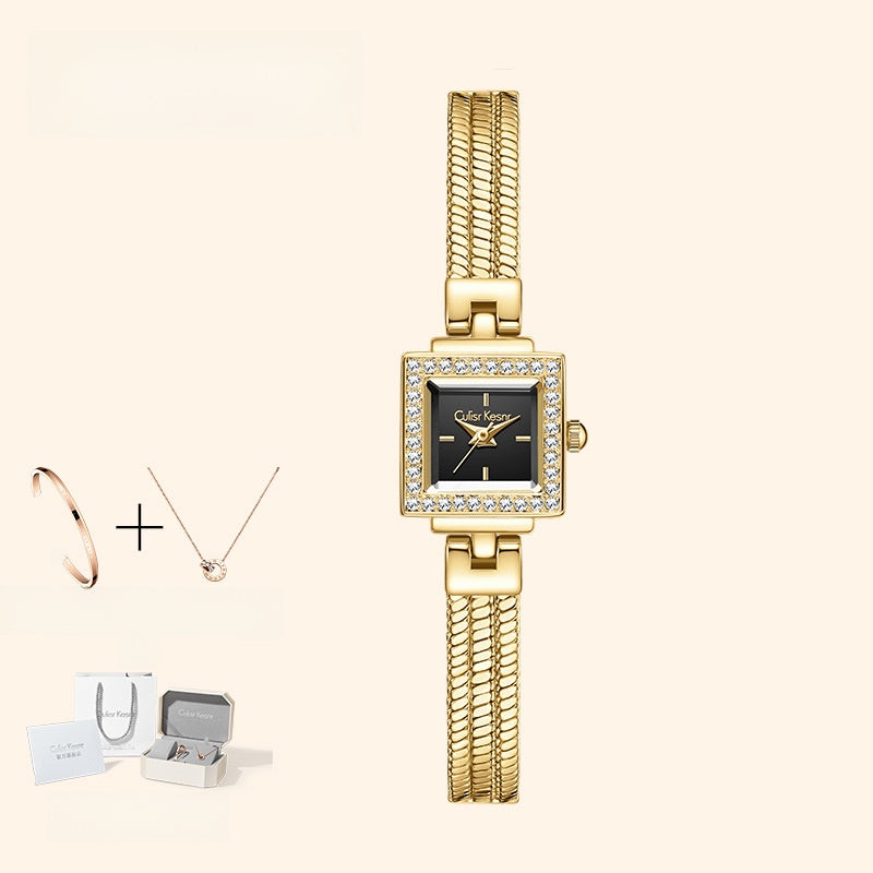 Nameria Square Quartz Bracelet Watch 20mm Dial 30m Waterproof