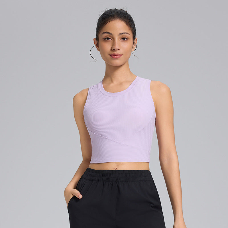 Nameria Seamless Fixed Cup Yoga Sports Bra