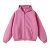 Nameria Unisex Retro Fleece Lined Hooded Zip Sweatshirt