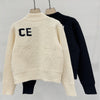 Nameria Wool Blend Zip Cardigan Stand Collar Loose Fit