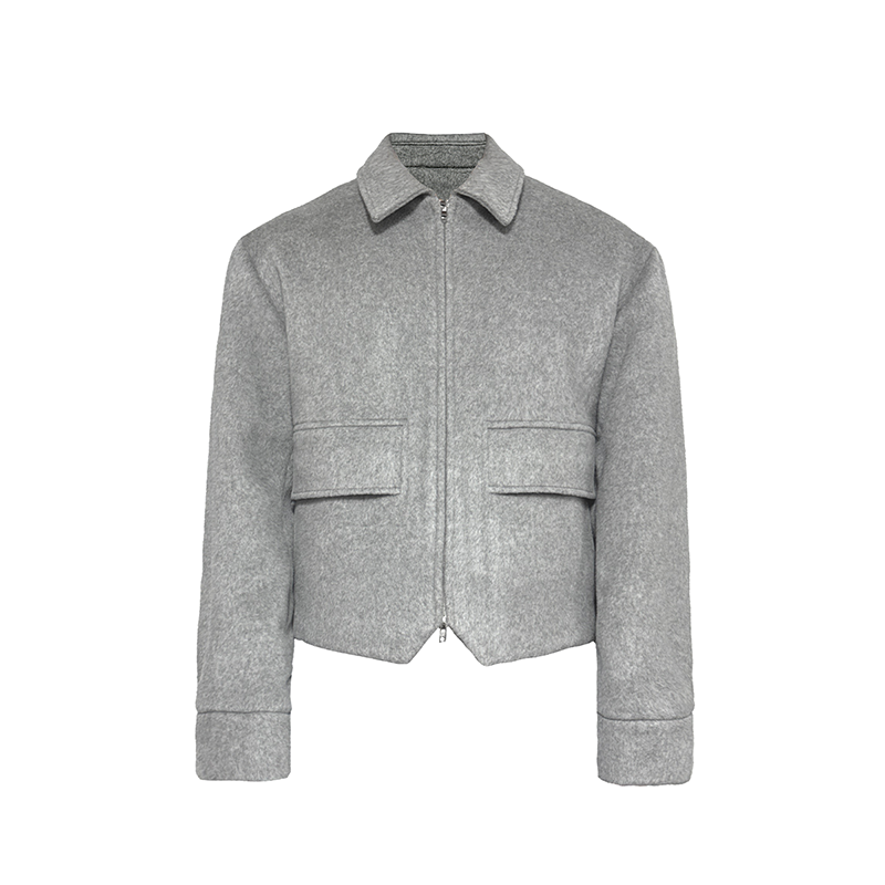 Nameria Unisex Cashmere Blend Zip Wool Jacket