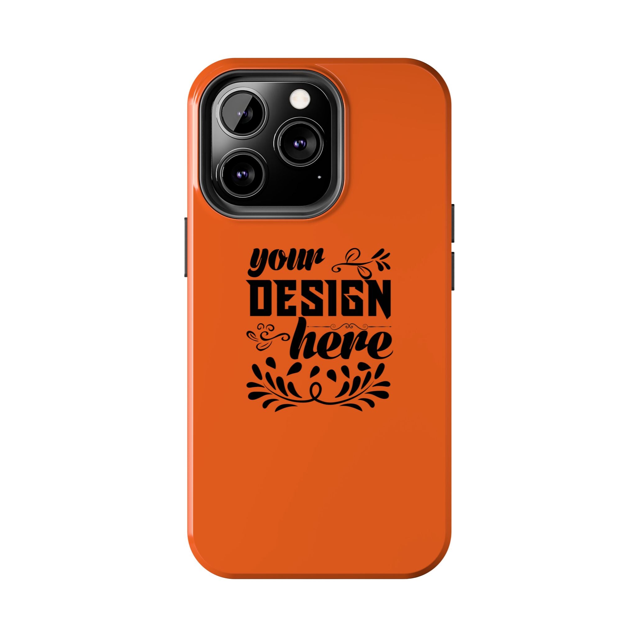 Customizable Tough Phone Case Glossy Dual Layer Wireless Charging