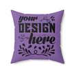 Customizable Faux Suede Square Pillow with Insert Double-Sided Print