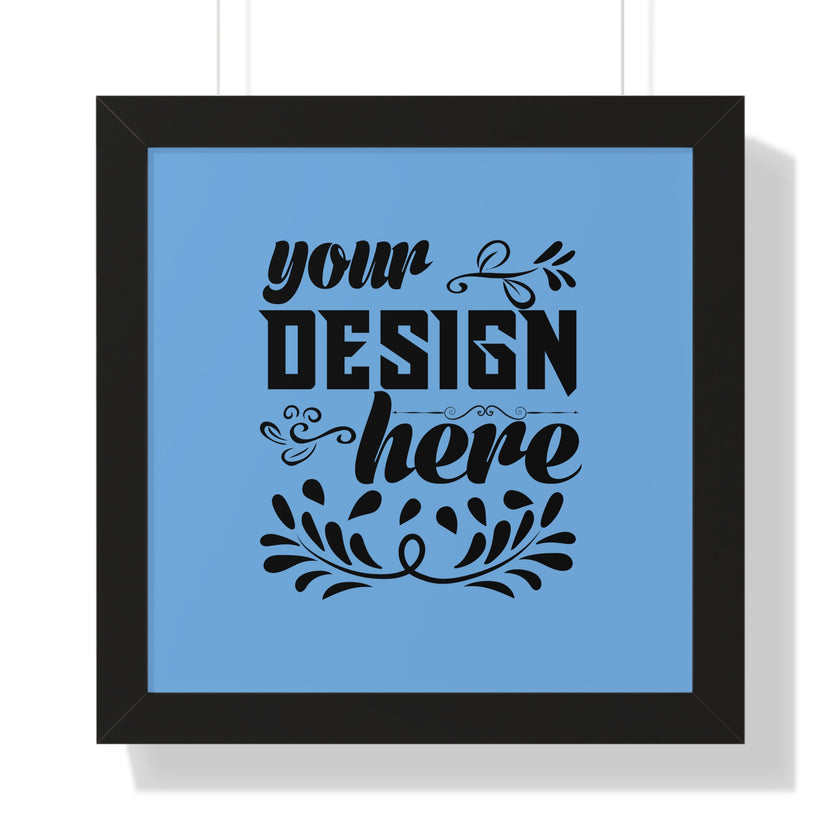 Customizable Framed Horizontal Poster on Matte Paper with Acrylic Cover
