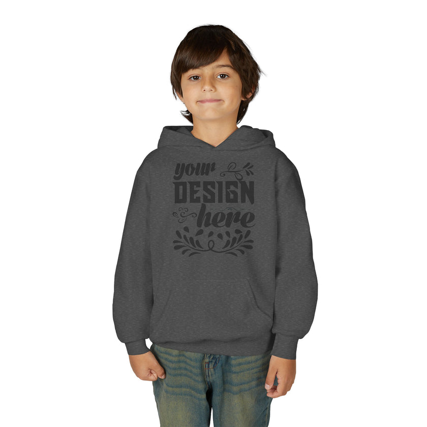 Customizable Gildan 18500B Youth Heavy Blend Hooded Sweatshirt