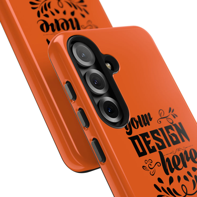 Customizable Tough Phone Case Glossy Dual Layer Wireless Charging