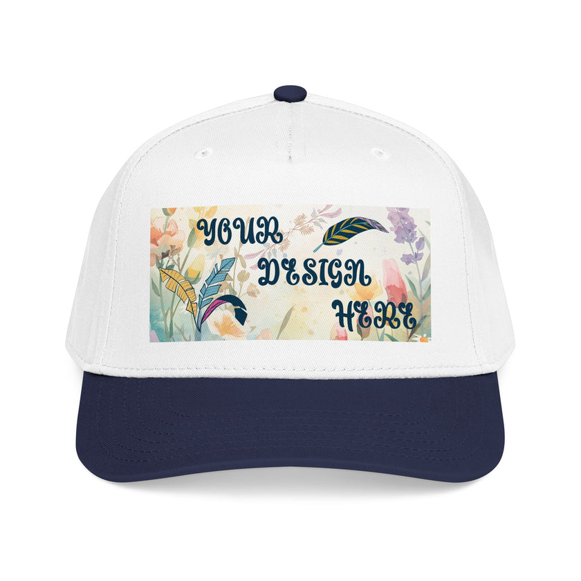 Customizable OTTO 31-069 Mid Profile 5 Panel Baseball Cap