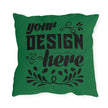 Customizable Outdoor Spun Polyester Pillow UV Water Resistant Double Sided