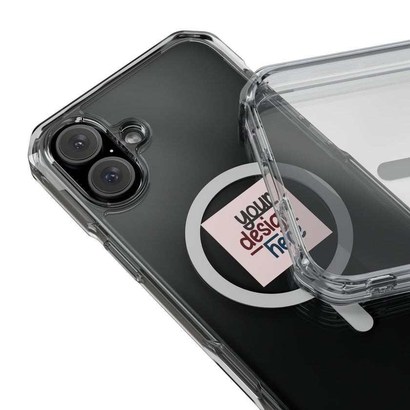 Customizable Magnetic Clear Impact Case With Air Cushioned Bumper Corners