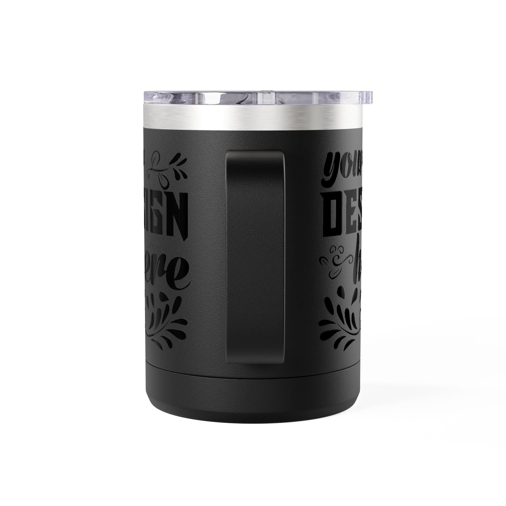 Customizable Polar Camel 15oz Stainless Steel Coffee Mug Tumbler Lid