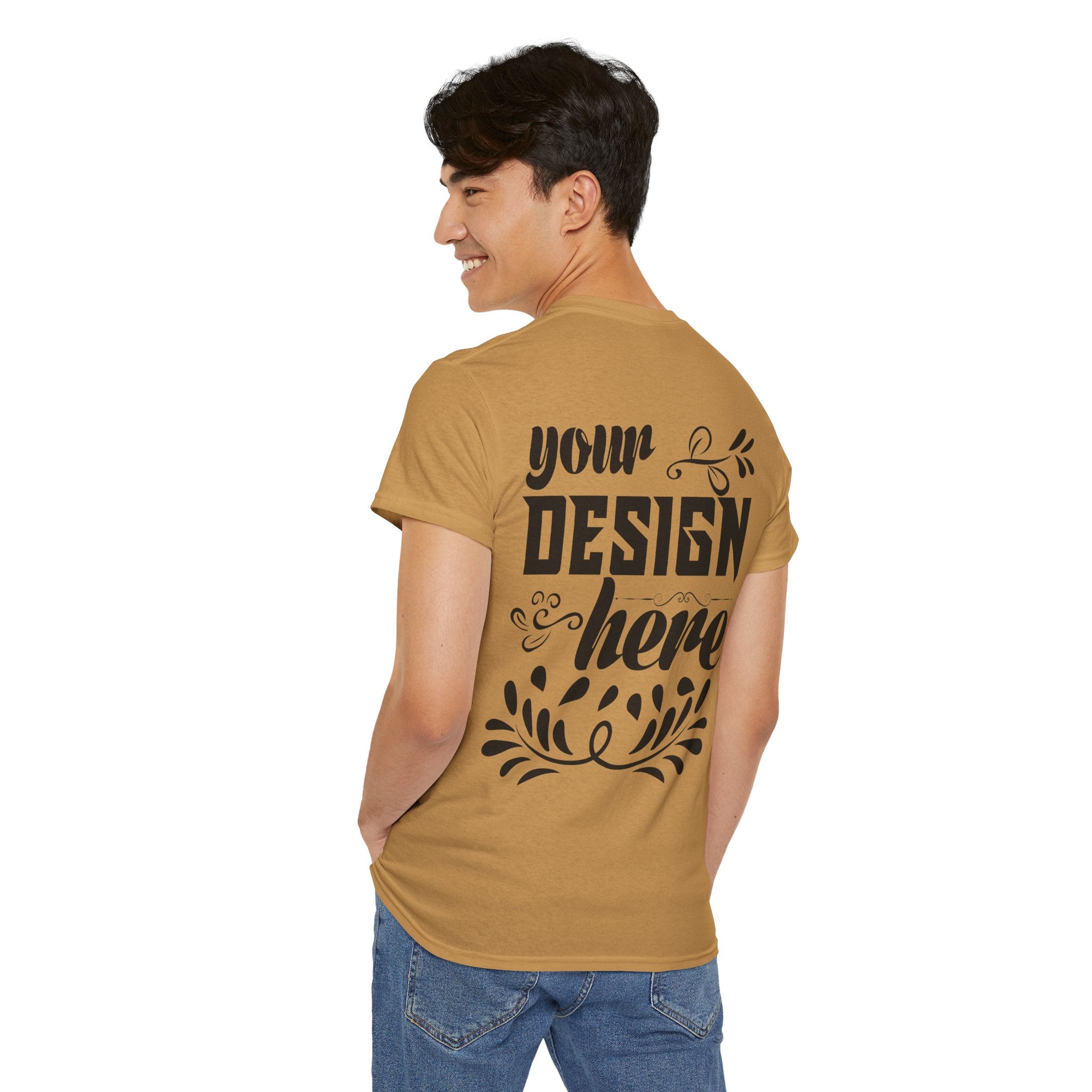 Customizable Gildan 5000 Unisex Heavy Cotton T-Shirt Classic Fit