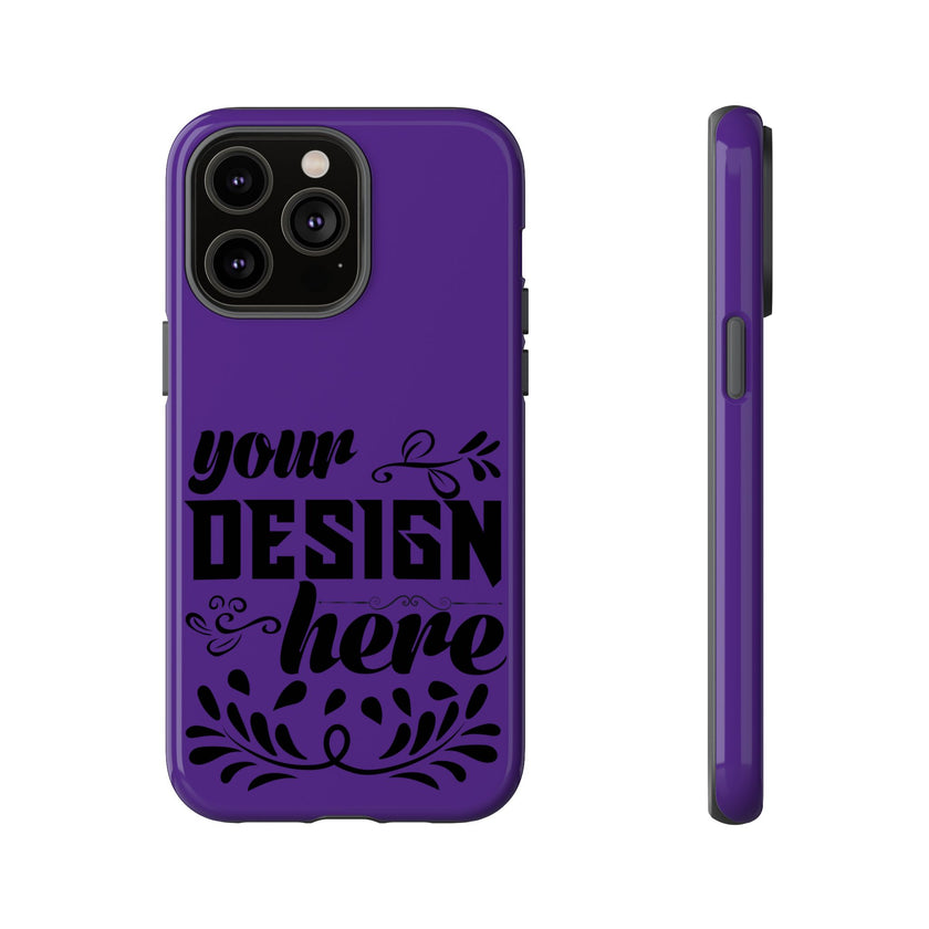 Customizable Tough Dual Layer Phone Case Polycarbonate TPU Liner Protective