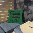 Customizable Outdoor Spun Polyester Pillow UV Water Resistant Double Sided