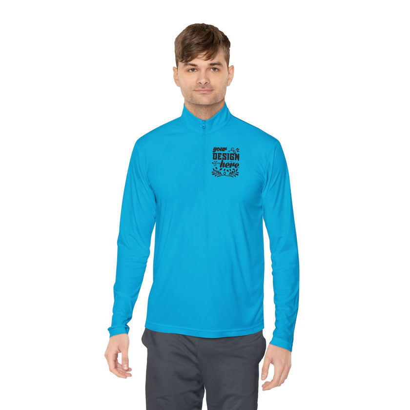 Customizable Sport Tek ST357 Unisex Lightweight Polyester Quarter Zip Pullover