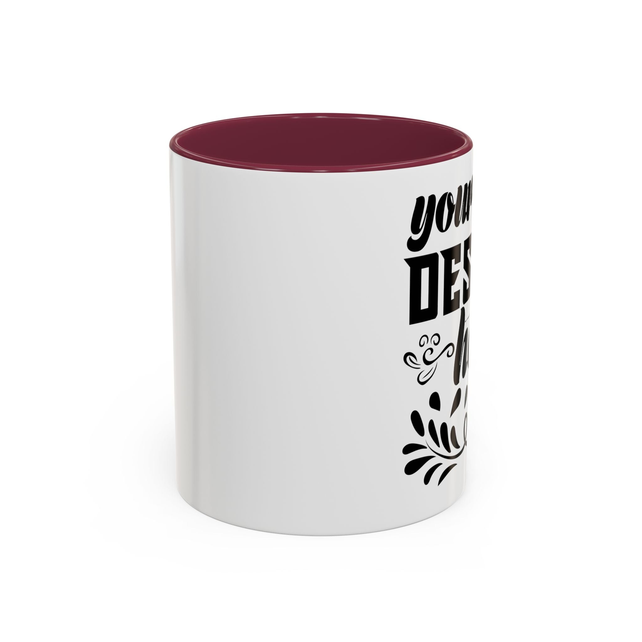 Customizable Glossy Ceramic Accent Mug 11oz and 15oz