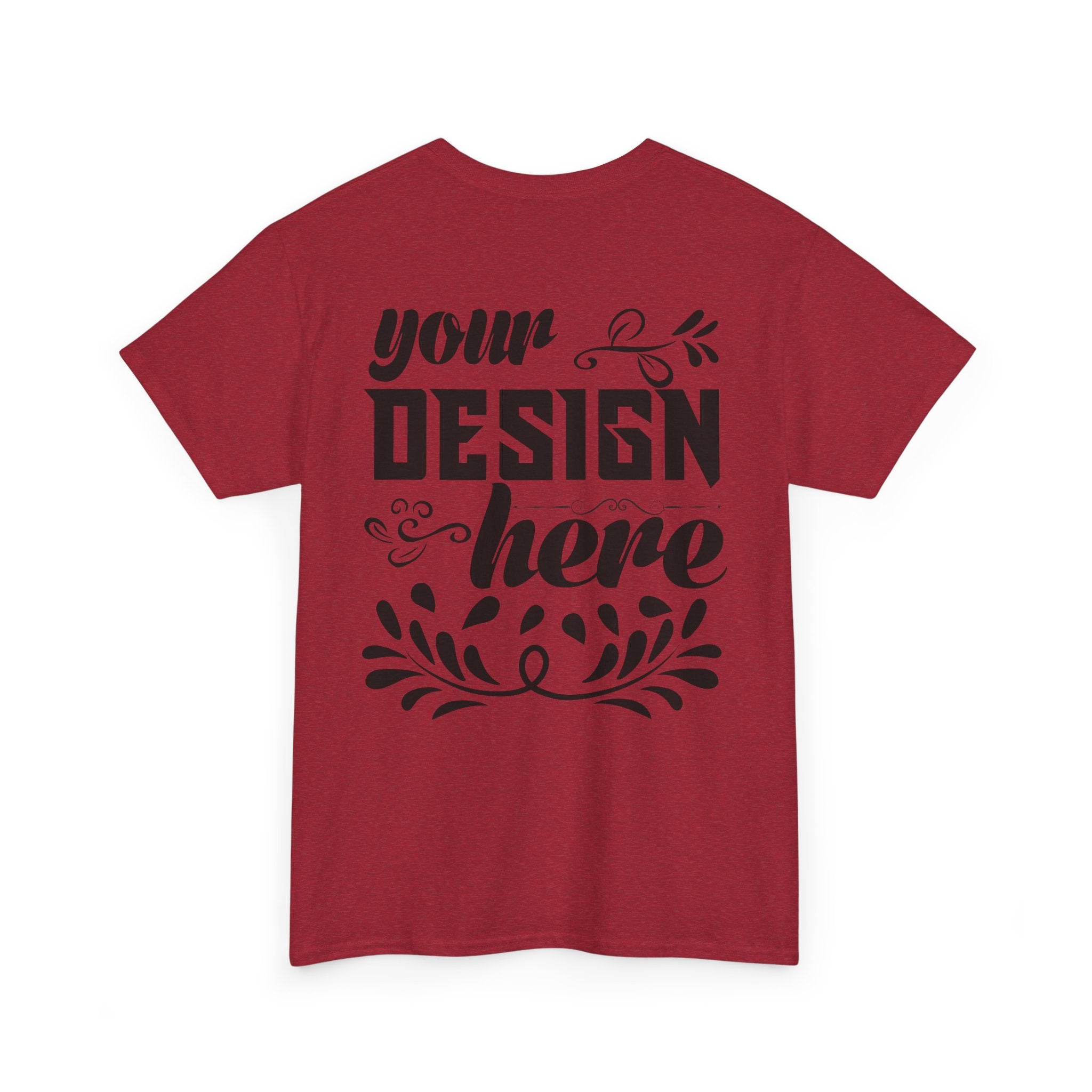 Customizable Gildan 5000 Unisex Heavy Cotton T-Shirt Classic Fit