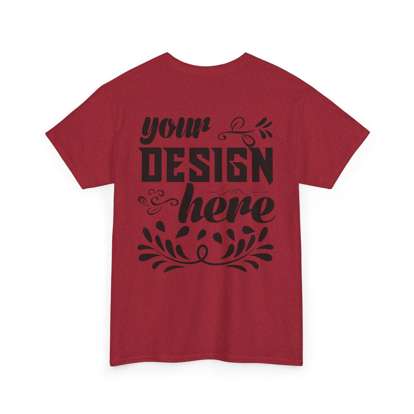 Customizable Gildan 5000 Unisex Heavy Cotton T-Shirt Classic Fit