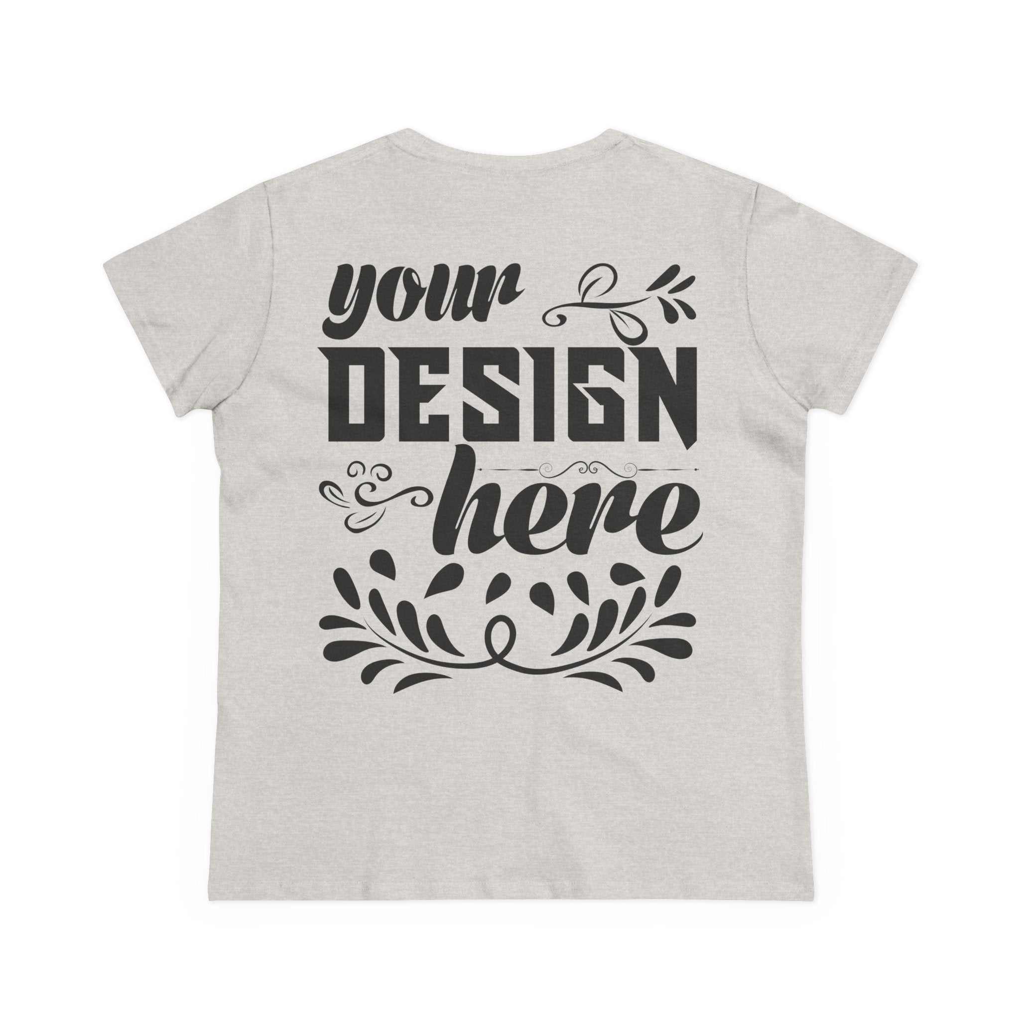 Customizable Gildan 5000L Womens Midweight Cotton Short Sleeve T-Shirt