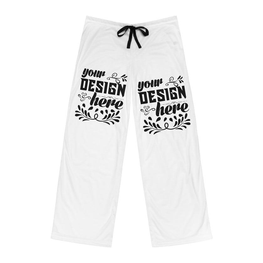 Customizable Men’s Lightweight Relaxed Fit Polyester Pajama Pants AOP
