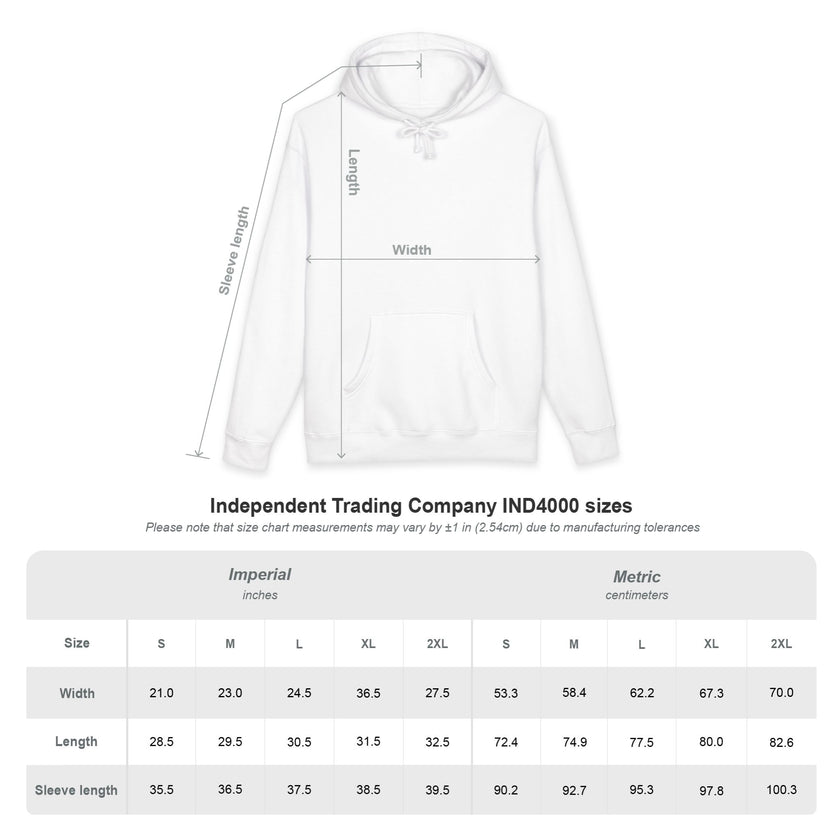 Customizable Independent Trading Co IND4000 Unisex Hooded Sweatshirt