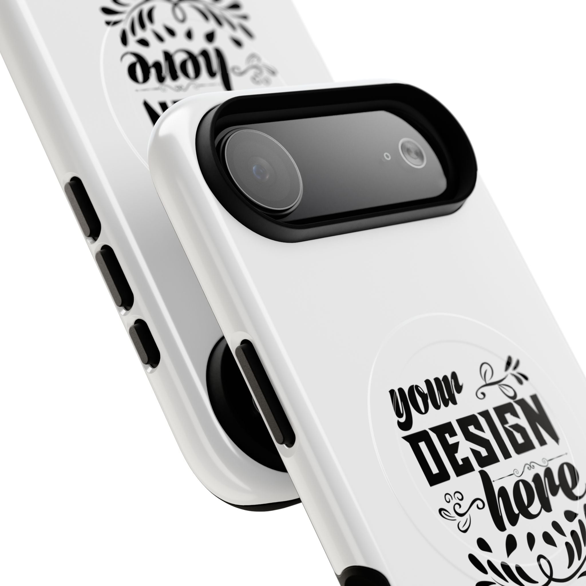 Customizable Tough Magnetic Phone Case Dual Layer Polycarbonate TPU Liner