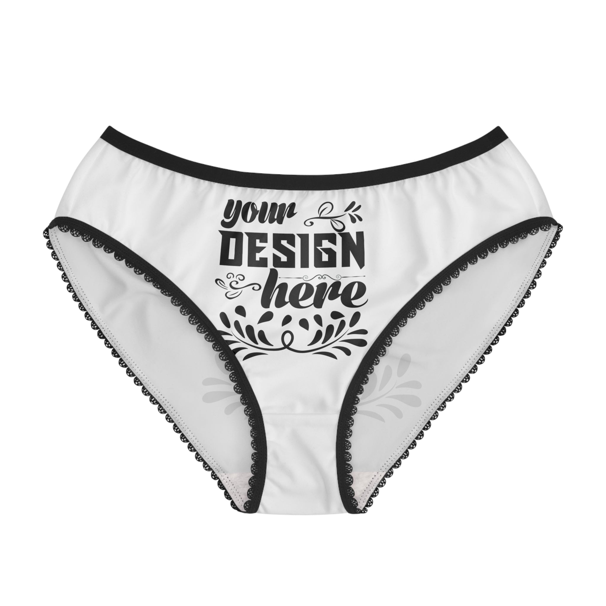 Customizable Womens Polyester Briefs Extra Light Regular Fit