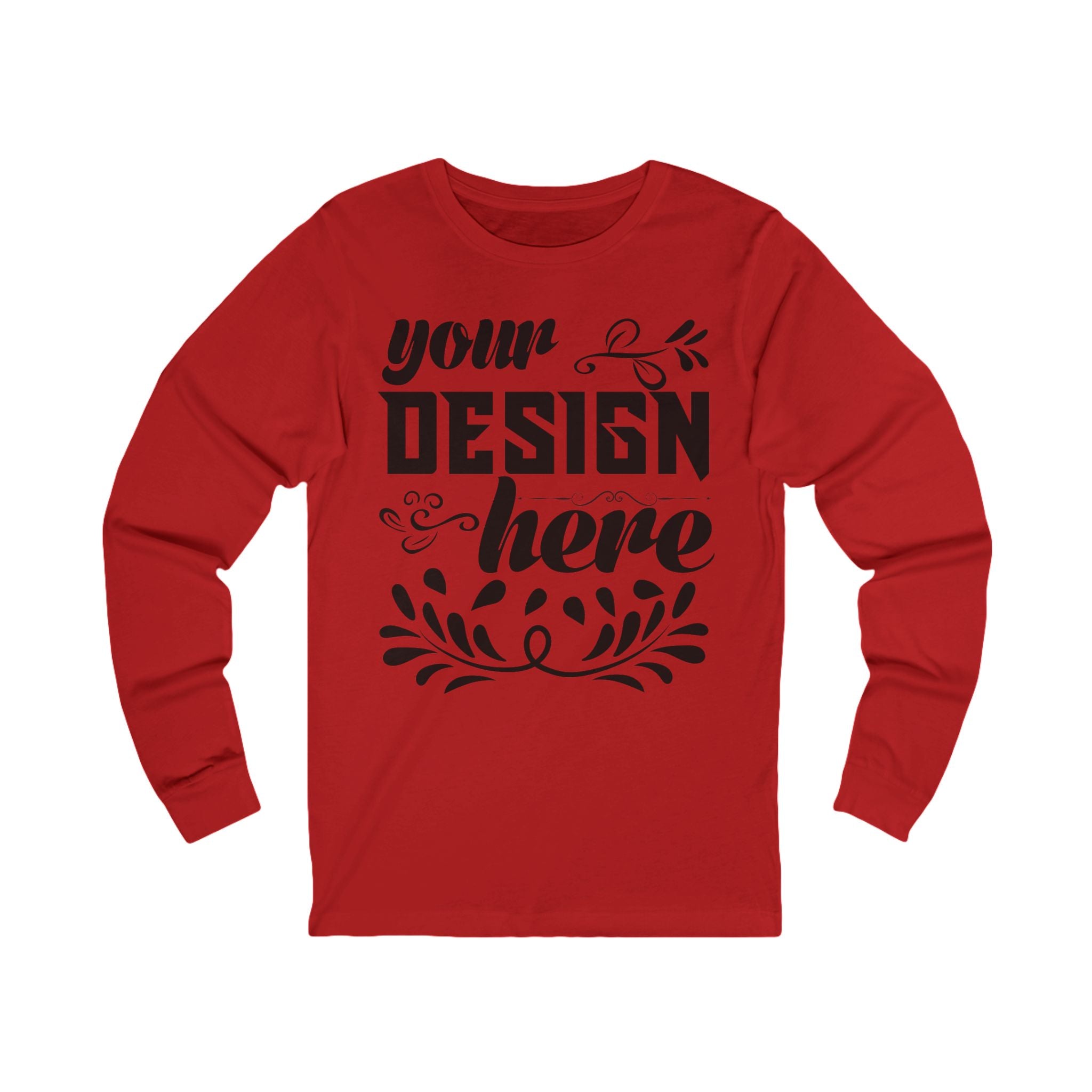 Customizable Bella+Canvas 3501 Unisex Jersey Long Sleeve Tee